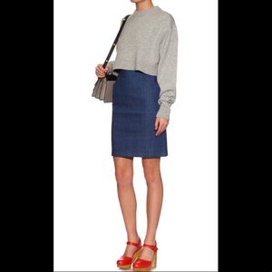 APC High Rise Stretch Denim Skirt